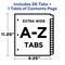 Avery Extra-Wide Dividers for 3 Ring Binders, 26 Tabs per Set, Customizable Table of Contents, Multicolor Tabs, Works Great with Sheet Protectors (11166)
